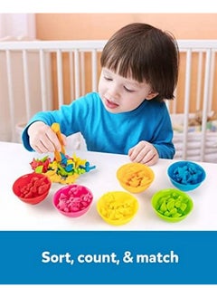 Coogam Coogam Counting Dinosaur Sorting Toy Set, Color Matching Classification Game, Montessori Fine Motor Skill Preschool Educational Montessori Learning Toys for 3 4 5 Years Old  - Image 2