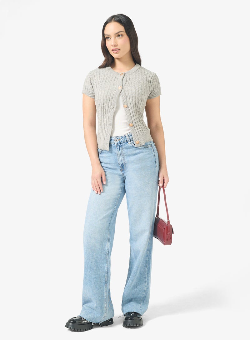 جينجر كارديجان محبوك بأزرار - Image 4