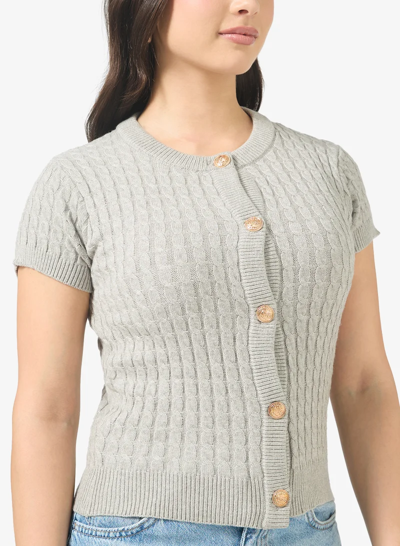 جينجر كارديجان محبوك بأزرار