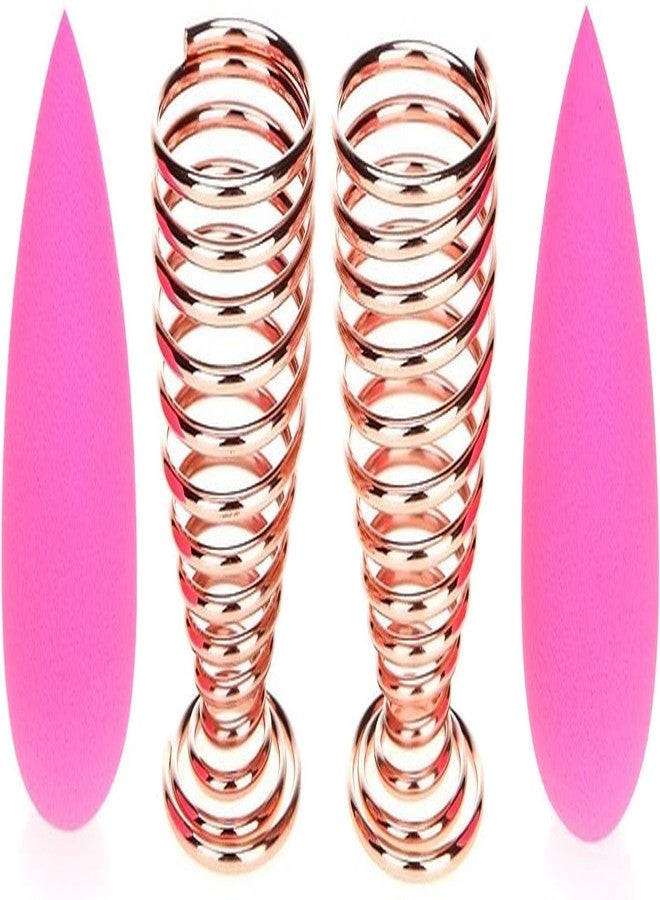 روبي فيس حامل إسفنجة التجميل من روبي فيس، حامل تجفيف إسفنجة المكياج، حامل تخزين وعرض إسفنجة البودرة (ذهبي وردي، قطعة واحدة) - Image 3