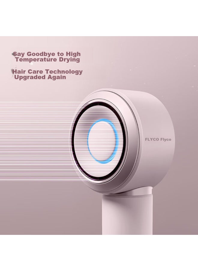 Flyco High-speed Hair Dryer, Gift For Women's Day, Home Use, Portable, Quick-drying, Negative Ion, Strong Airflow, Hair Protection Blower, Galaxy Star Ring Fh6371, Diamond Pink, National Subsidy - Image 4