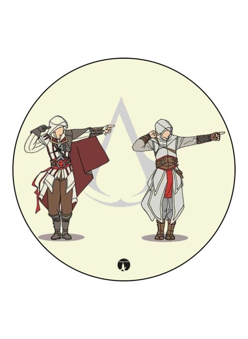 RKN Assassin's Creed Printed Mouse Pad  White/Grey/Brown