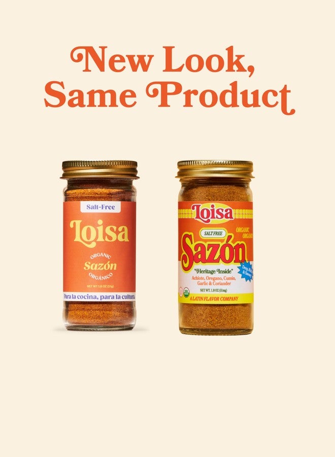Loisa Seasoning, USDA Organic, Non-GMO, No-MSG, No Preservatives, No Artificial Coloring, No Artificial Flavors, 2.9oz (SALT-FREE Sazón Two Pack) - Image 5