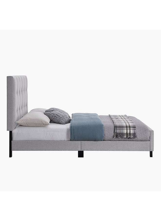 House One Kulltorp | Fabric Bed Frame 120x200 cm - Grey - Image 4