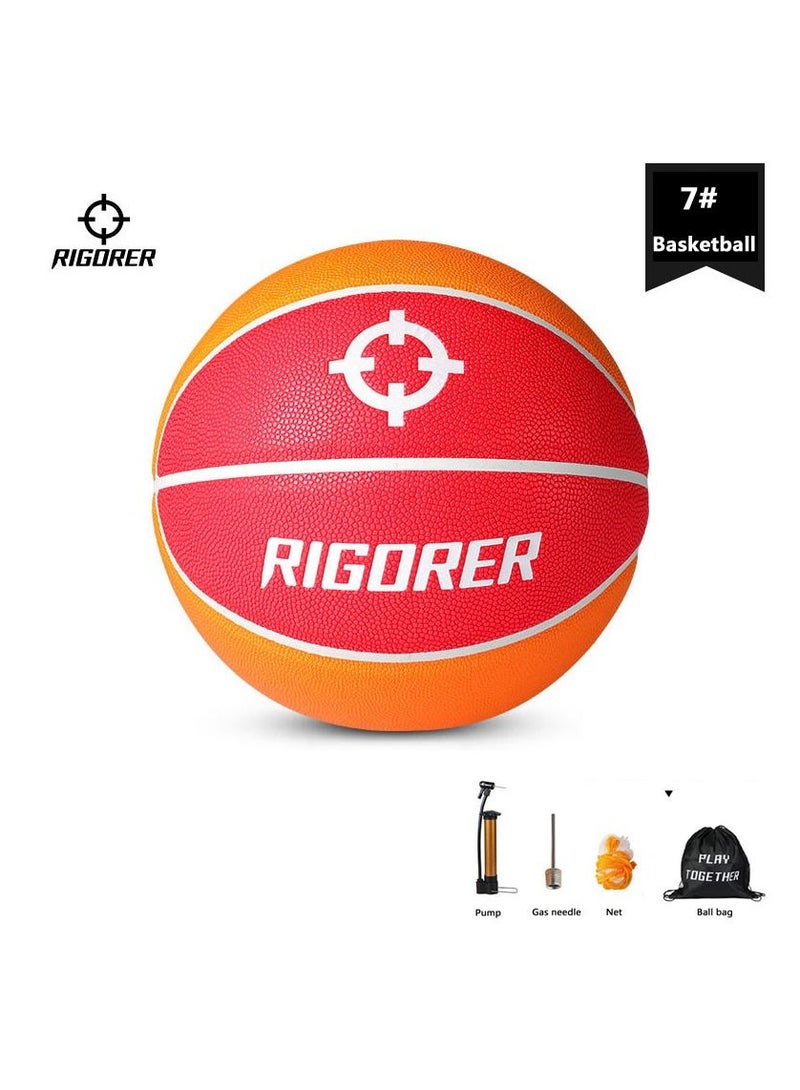 RIGORER  Anti-Slip And Wear Resistant PU For Indoor Outdoor Competition Training Baskball Ball Size 7 - Image 1