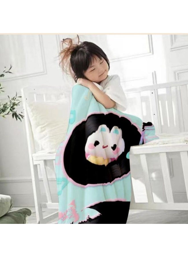 general Children's or student cartoon flannel thin blanket (warm and comfortable, suitable for sleep, games) 100cm*150cm - Image 3