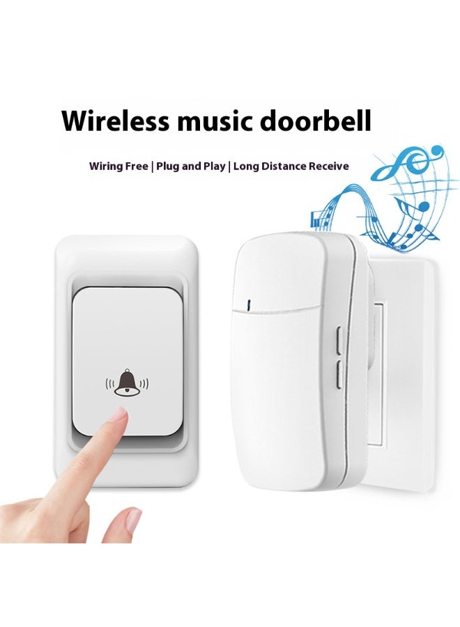 Healife Wireless Doorbell Chime Kit – Plug-in Digital Door Bell with Long-Range Signal, Wall Penetration, 38 Ringtones – Ideal for Homes, Seniors, Kids, and Offices (UK Plug)  - Image 4