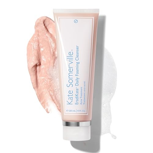 Kate Somerville EradiKate 3 Sulfur Daily Foaming Cleanser Acne Treatment  Clinically Formulated Medicated Face Wash Balances Skin and Cleans Pores 4 Fl Oz