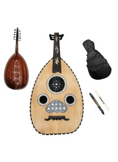 Al-Karz Music Super Deluxe Bandari Oud includes a padded bag and two pyramid picks. 