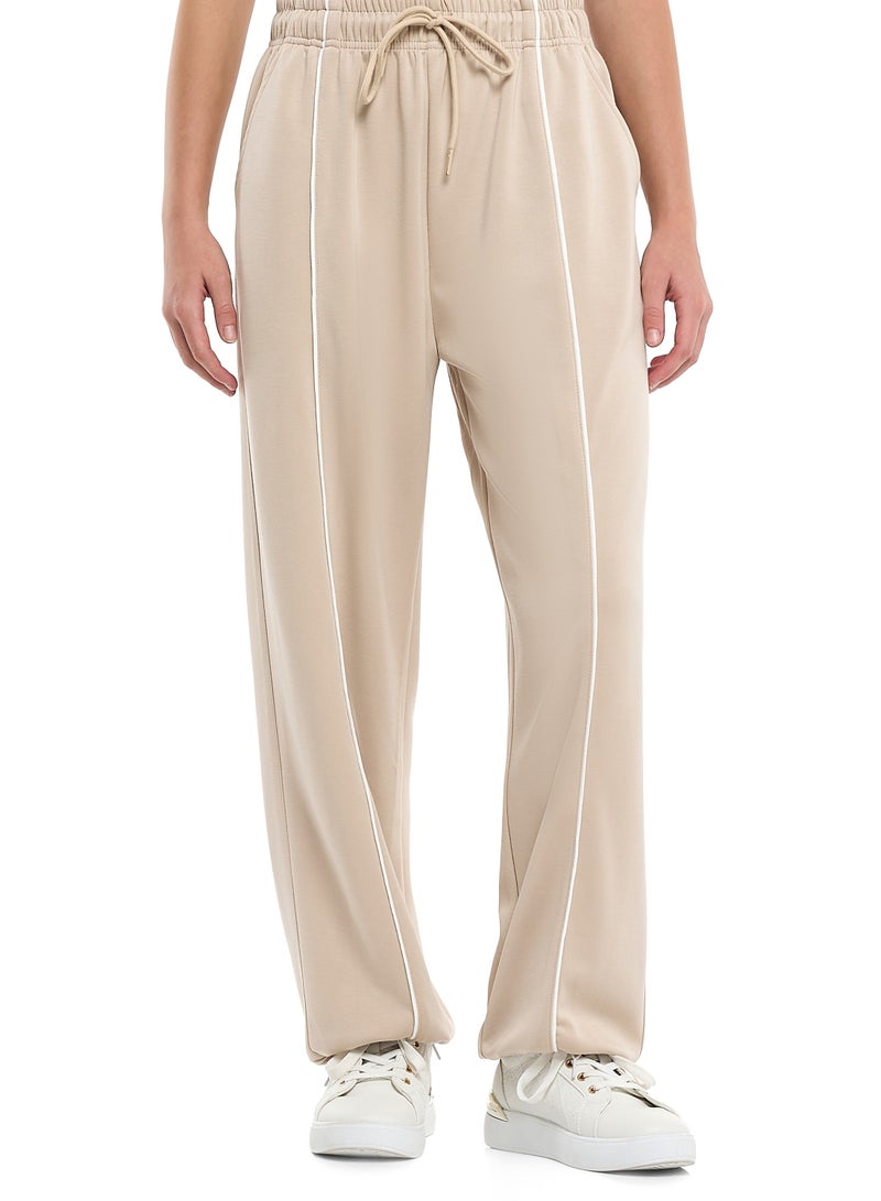 فكتور اند جين طقم رياضي بناتي بيج بخطوط متباينة - جاكيت بسحاب وبنطلون رياضي - Image 3