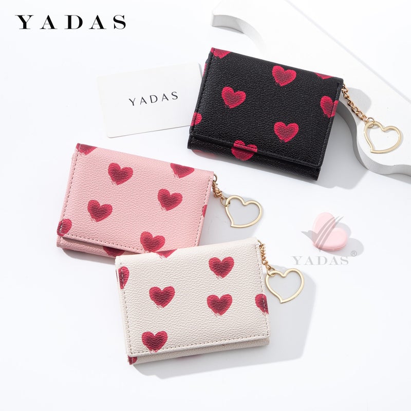 New Korean Wallet for Women, PU, 3-Fold, Multi-Card - Image 1