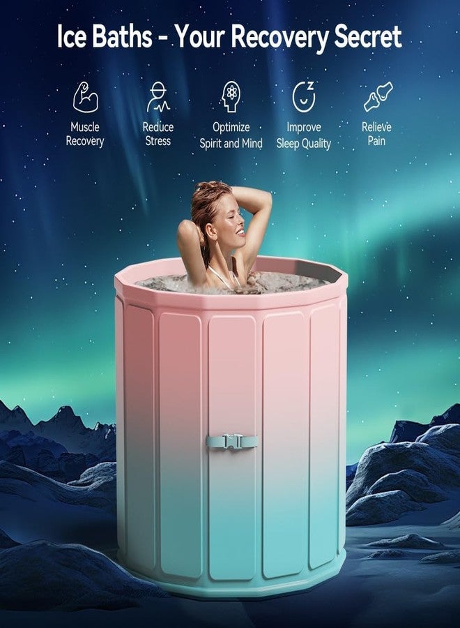 Calyrex حوض استحمام محمول من كاليريكس للبالغين، حوض غطس كبير قابل للطي للغطس البارد للاستشفاء، حوض غطس بالثلج قابل للطي مناسب للمنزل والصالات الرياضية الخارجية - Image 3