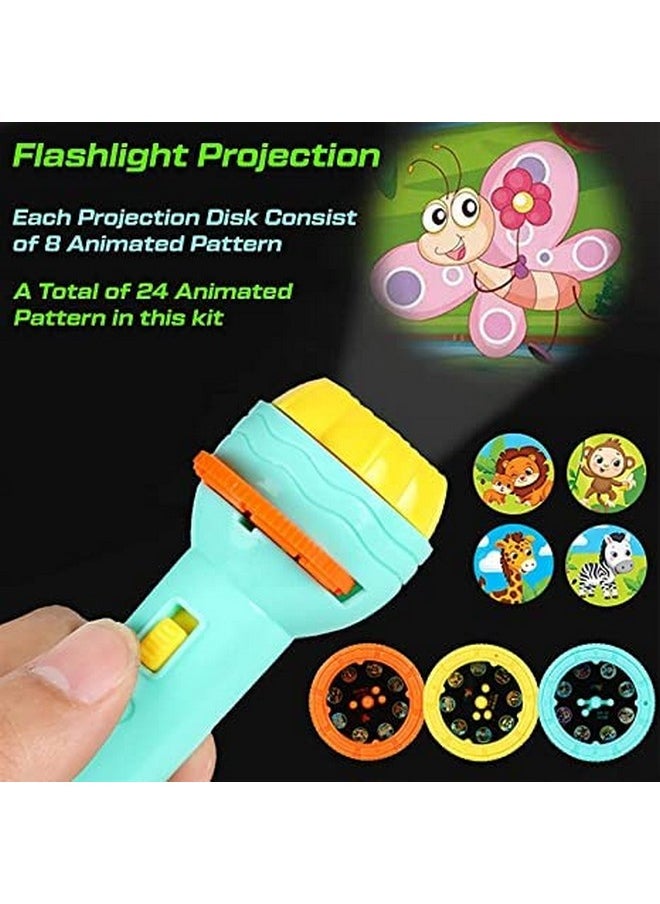 Generic - Projector Flashlight Torch for Kids | Slide Flashlight Lamp Education Learning Toy - Image 1