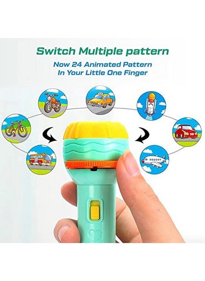 Generic - Projector Flashlight Torch for Kids | Slide Flashlight Lamp Education Learning Toy - Image 1