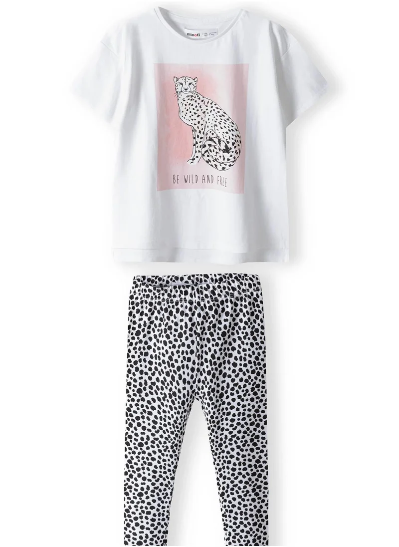 MINOTI Kids Girls T-Shirt And Legging Set
