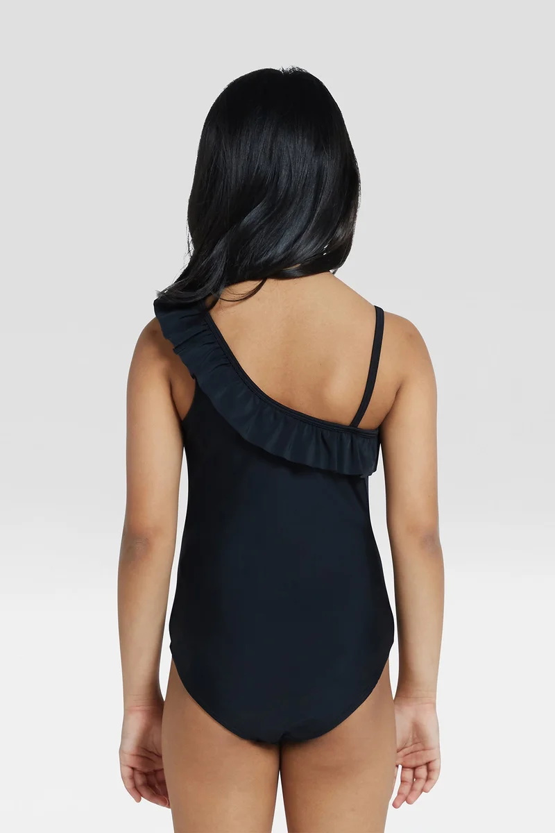 COEGA SUNWEAR  COEGA One Piece Swim Suit with Frill- Girls Sz4 - Black for Kids | Best Price UAE