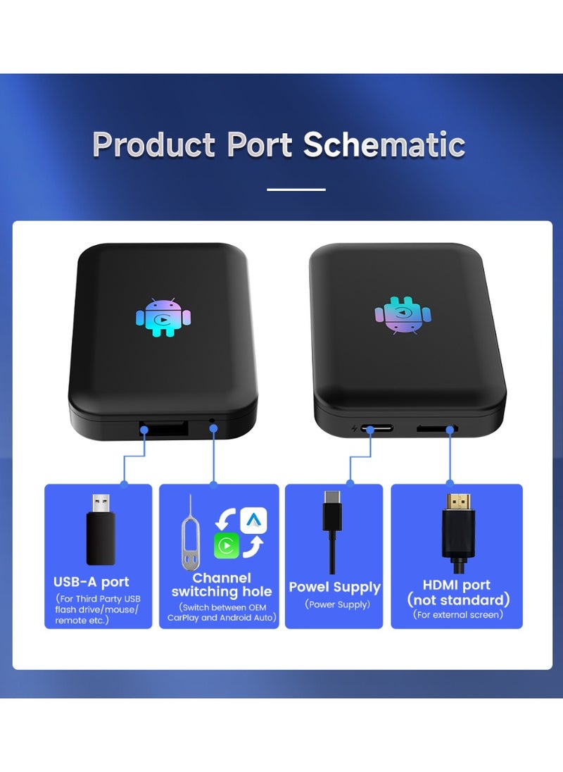 Neutral - 2025 Android TV Box Lite S for OEM Car Wireless CarPlay and Android Car Adapter HD Output HDMI Dual WiFi Streaming Box (SIZE: 4G+32G) - Image 1