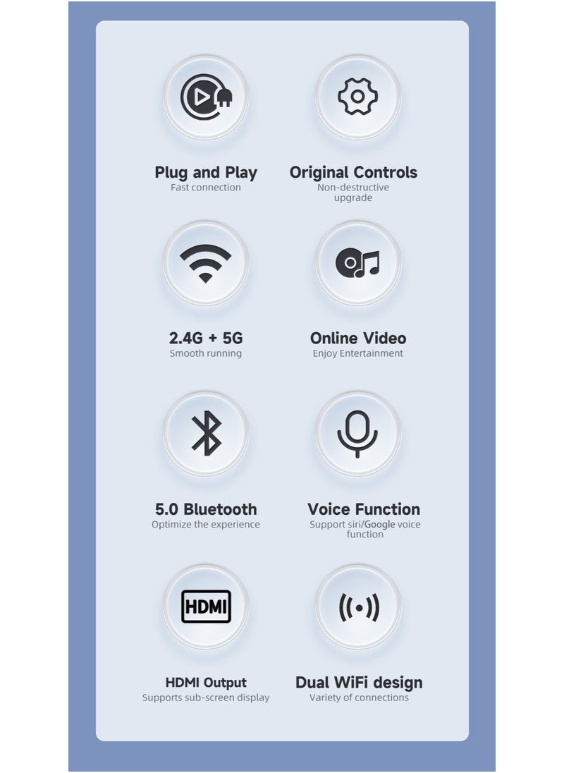 Neutral - 2025 Android TV Box Lite S for OEM Car Wireless CarPlay and Android Car Adapter HD Output HDMI Dual WiFi Streaming Box (SIZE: 4G+32G) - Image 1