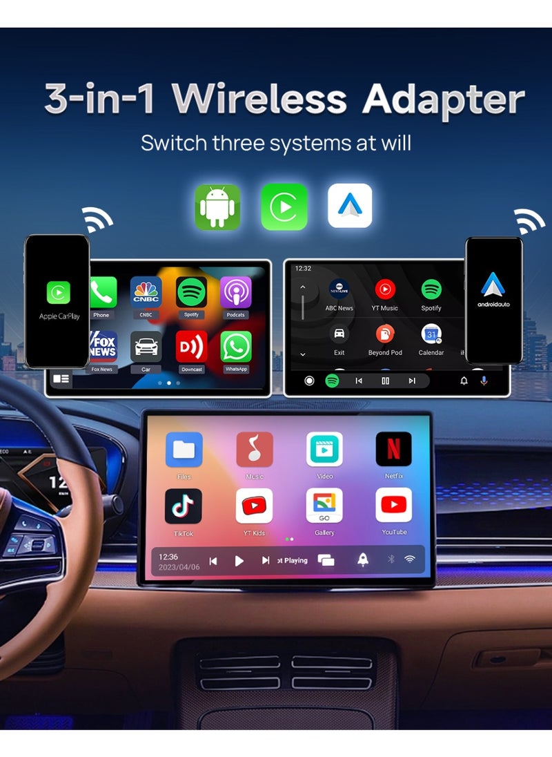 Neutral - 2025 Android TV Box Lite S for OEM Car Wireless CarPlay and Android Car Adapter HD Output HDMI Dual WiFi Streaming Box (SIZE: 4G+32G) - Image 1