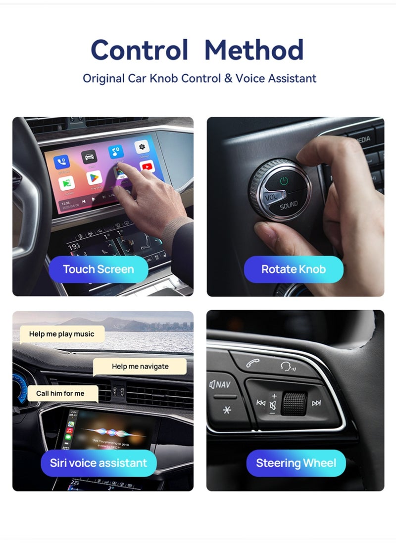 Neutral - 2025 Android TV Box Lite S for OEM Car Wireless CarPlay and Android Car Adapter HD Output HDMI Dual WiFi Streaming Box (SIZE: 4G+32G) - Image 1