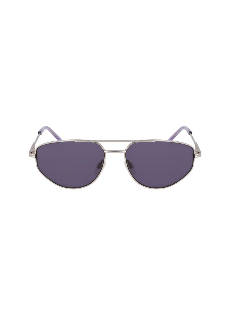 DKNY FULL RIM METAL METAL DKNY SUN DK117S 5715 (045) SATIN SILVER/KIWI  - Image 2