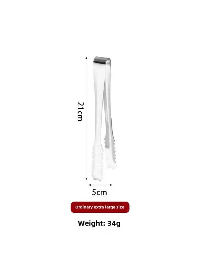304 Stainless Steel Ice Clip, Thickeneded Ice Cube Clip, Multi-functional Barbecue Clip, Ice Bucket Sugar Cube Clip, Towel Clip-Specifications:Ordinary Extra Large Size (magnetic)  - Image 1