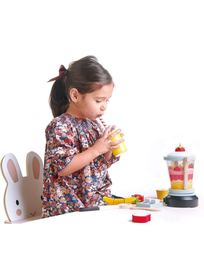 Tender Leaf Toys - Fruity Blender - Wooden Smoothie Maker Toy Set for Pretend Cooking - Social, Creative, and Imaginative Development - Learning Role Play to Make a Healthy Shake - Age 3+ - Image 2