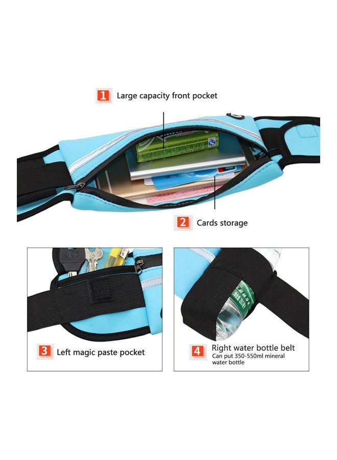 Loquat Portable Running Waist Bag With Bottle Holder 7.7 x 0.5cm - Image 5