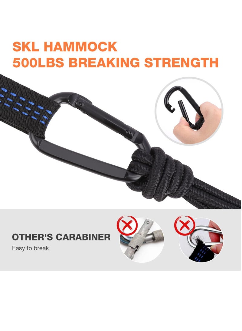 Y&D Camping Hammock Double Single Outdoor Hammocks with 2 Tree Straps Portable Lightweight Nylon Parachute for Travel Backpacking Hiking Backyard - Image 2