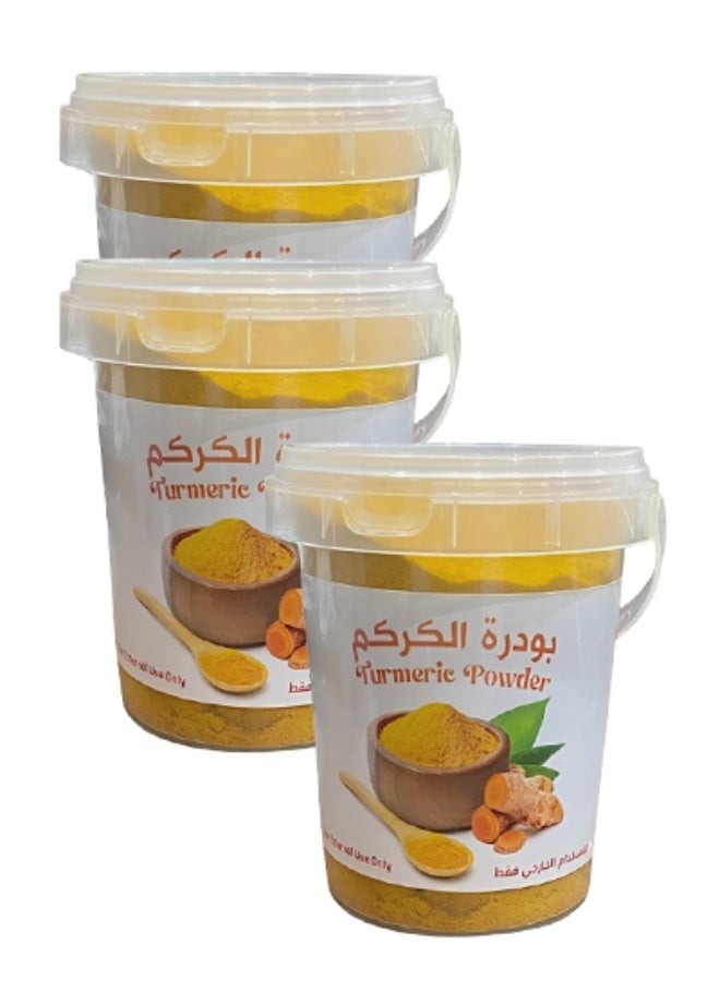3 Pieces Turmeric Powder For Face and Body 150 Grams - Image 1
