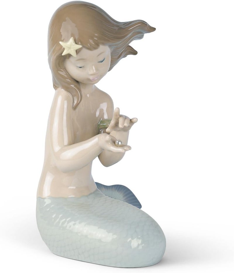 Nao by Lladro Collectible Porcelain Figurine JEWEL OF THE SEA  8 12 tall  Little Girl Mermaid