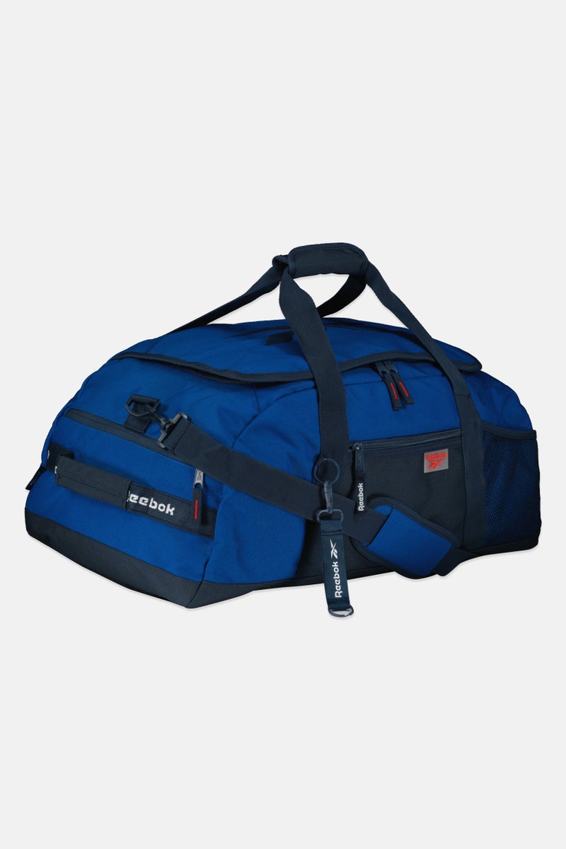 Reebok Men Brand Logo Duffle Sports Bag, Blue  - Image 4