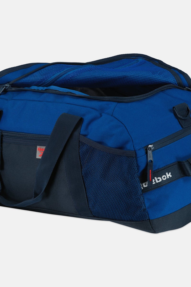 Reebok Men Brand Logo Duffle Sports Bag, Blue  - Image 3