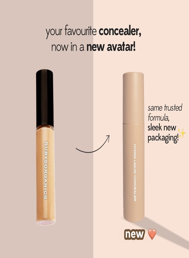 Ruby's Organics Concealer for Face Makeup - Creamy Finish, Light Weight, Full Coverage, Easily Blendable, Highly Pigmented, Oil Free, for All Skin Types - HC5, 6.5ml - Image 3