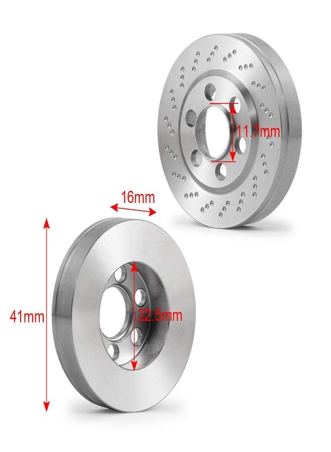QUE-T 4pcs Stainless Steel Wheel Weights for 1/10 RC 2.2" Beadlock Rims Wraith D90 - Image 2