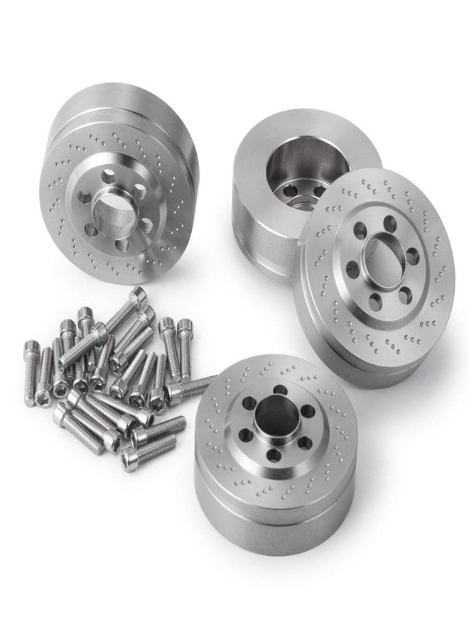 QUE-T 4pcs Stainless Steel Wheel Weights for 1/10 RC 2.2" Beadlock Rims Wraith D90 - Image 3