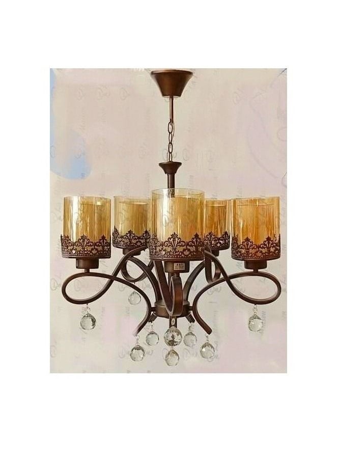 Generic Five-sided modern chandeliers, size 65 * 50 cm, suitable for all decorations 