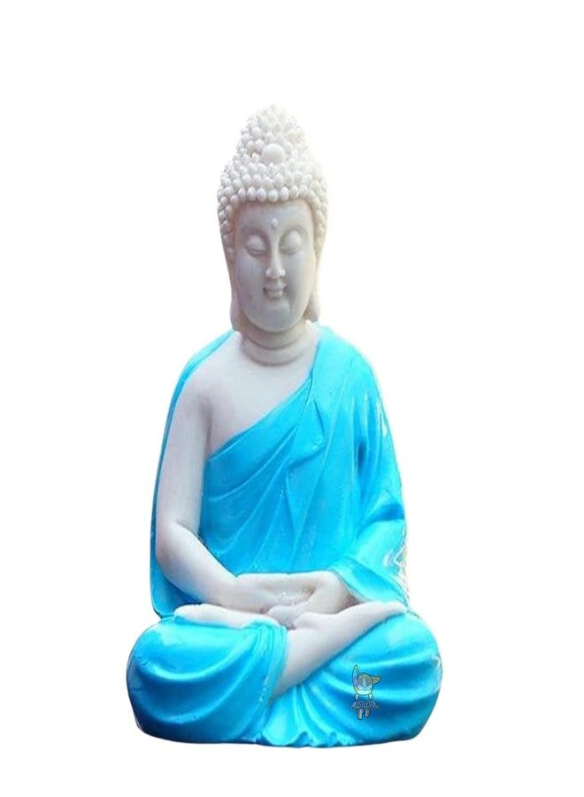 Mistletoe Handcrafted Dhyan Buddha Statue Aquarium Pond Fountains and Water or Fish Tank (Blue) - Image 3