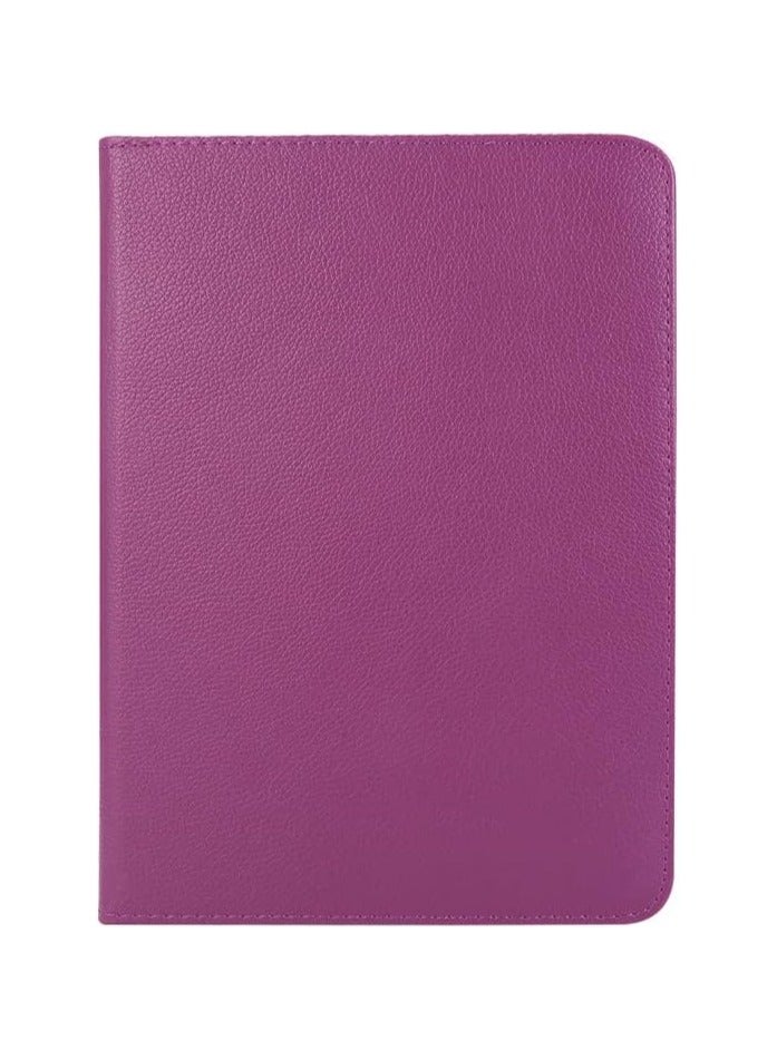 حافظة لجهاز iPad 10.2 الجيل التاسع/الثامن/السابع (2021/2020/2019) محفظة جلدية 360 درجة غطاء حماية متين دوار مع تنبيه/غفو تلقائي (أرجواني) - Image 3