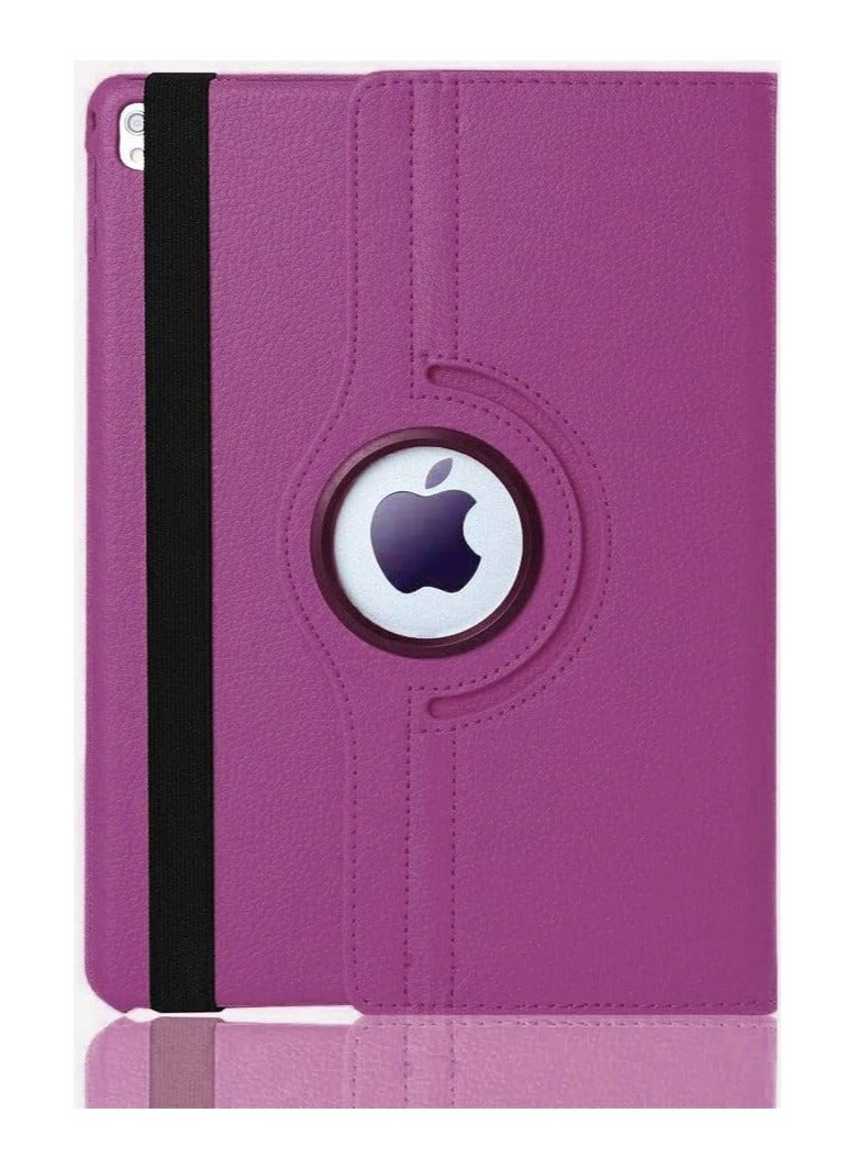 حافظة لجهاز iPad 10.2 الجيل التاسع/الثامن/السابع (2021/2020/2019) محفظة جلدية 360 درجة غطاء حماية متين دوار مع تنبيه/غفو تلقائي (أرجواني) - Image 4