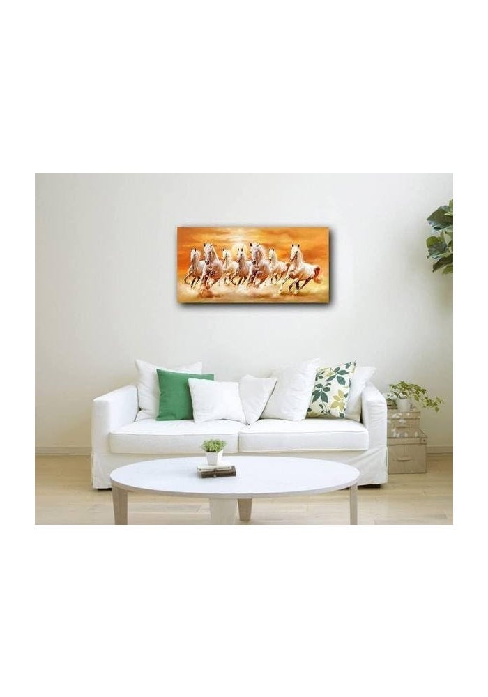 BPA Canvas Painting of Seven Horses - Image 2
