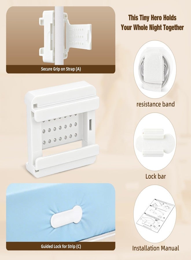 HOUSE AGAIN Fitted Sheet Holders for King and Cal King Beds, Reinforced Locking System with Wide Straps Secures Every Edge, Keeps Sheets Smooth and Firmly in Place, Easy Setup, Sizes L - Image 5