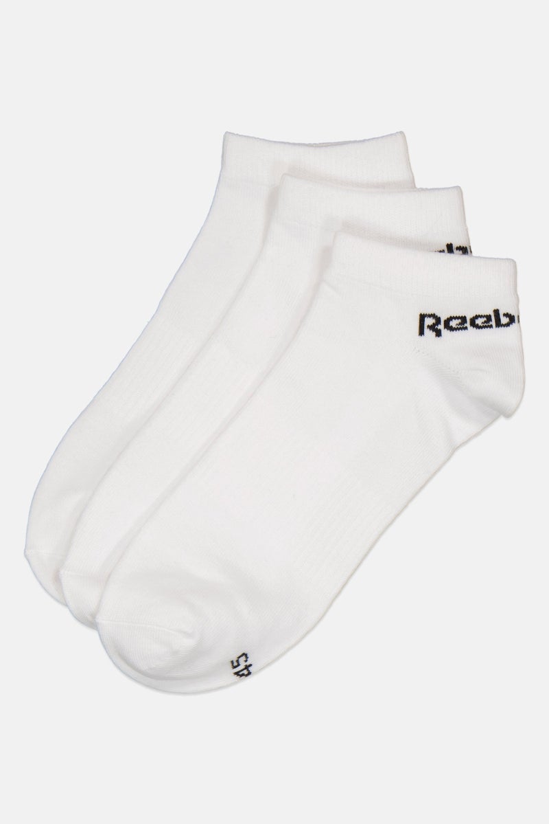 Reebok Men Brand Logo Low Cut Socks, White - Image 1