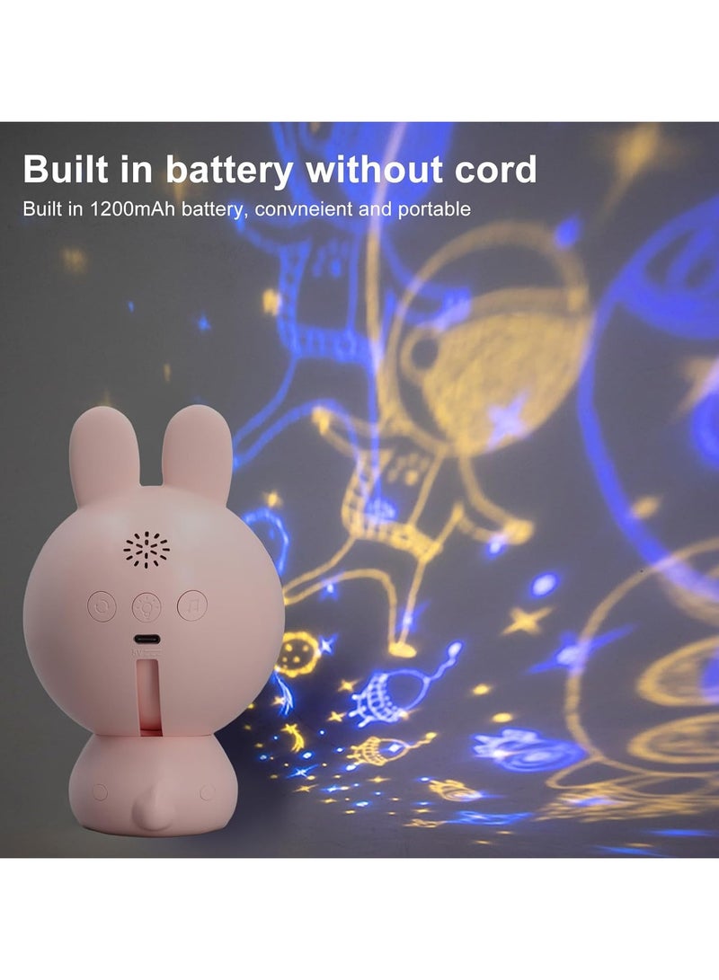 milkyway Star Projector Night Light, Children Creativity Birthday for Projector,  Starry Sky for Lamp Ambience Decorative Lighting Projectors,Bunny Nightlight for Kid ,Room Decor for Girls - Image 3