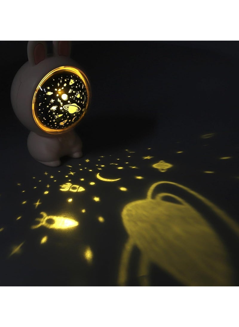 milkyway Star Projector Night Light, Children Creativity Birthday for Projector,  Starry Sky for Lamp Ambience Decorative Lighting Projectors,Bunny Nightlight for Kid ,Room Decor for Girls - Image 5