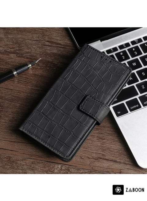 Protective Case For Vodafone Smart V10 VFD730 Skin Feel Crocodile Texture Magnetic Clasp Horizontal Flip PU Leather Case with Holder & Card Slots & Wallet