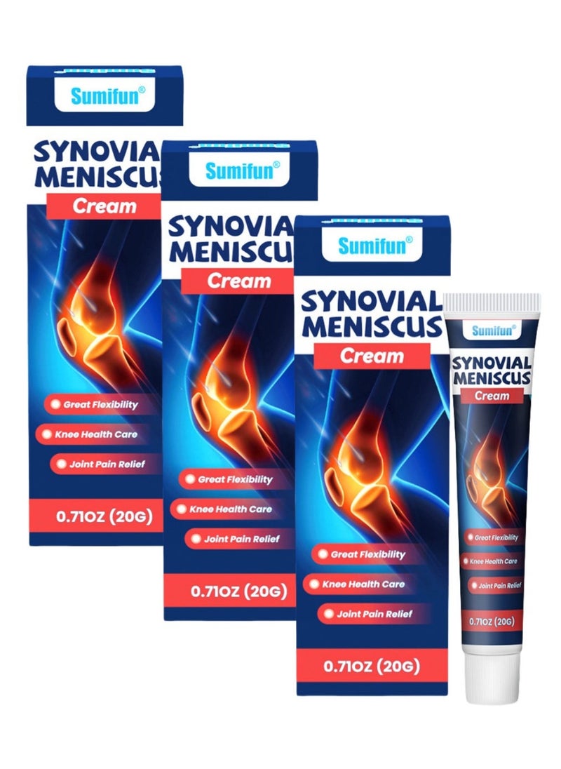 Sumifun 3-PACK Meniscus Repair Cream, Knee Meniscus Care Cream 20g*3 - Image 1