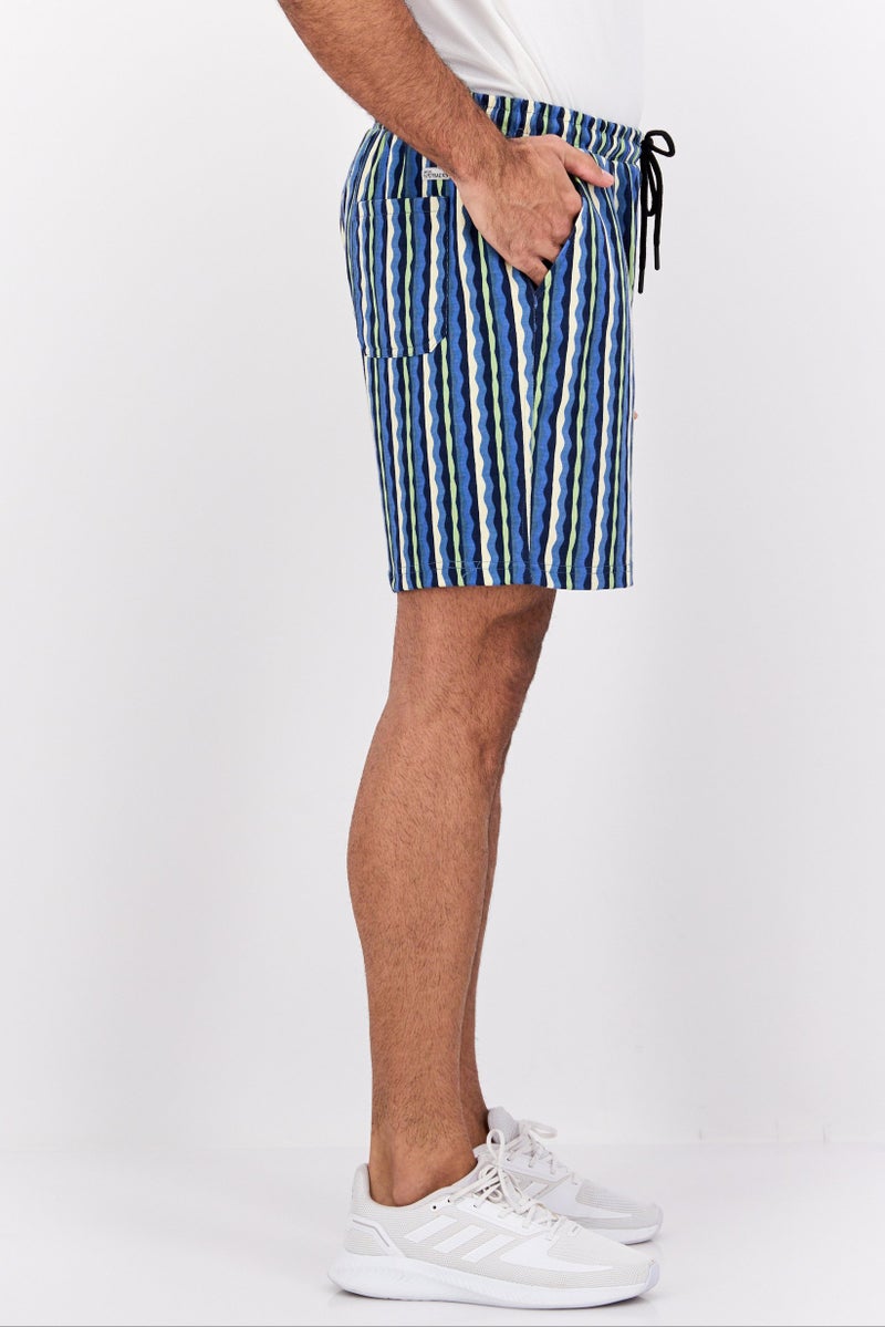 Original Paperbacks Men Stripe Basic Shorts, Multicolor - Image 2