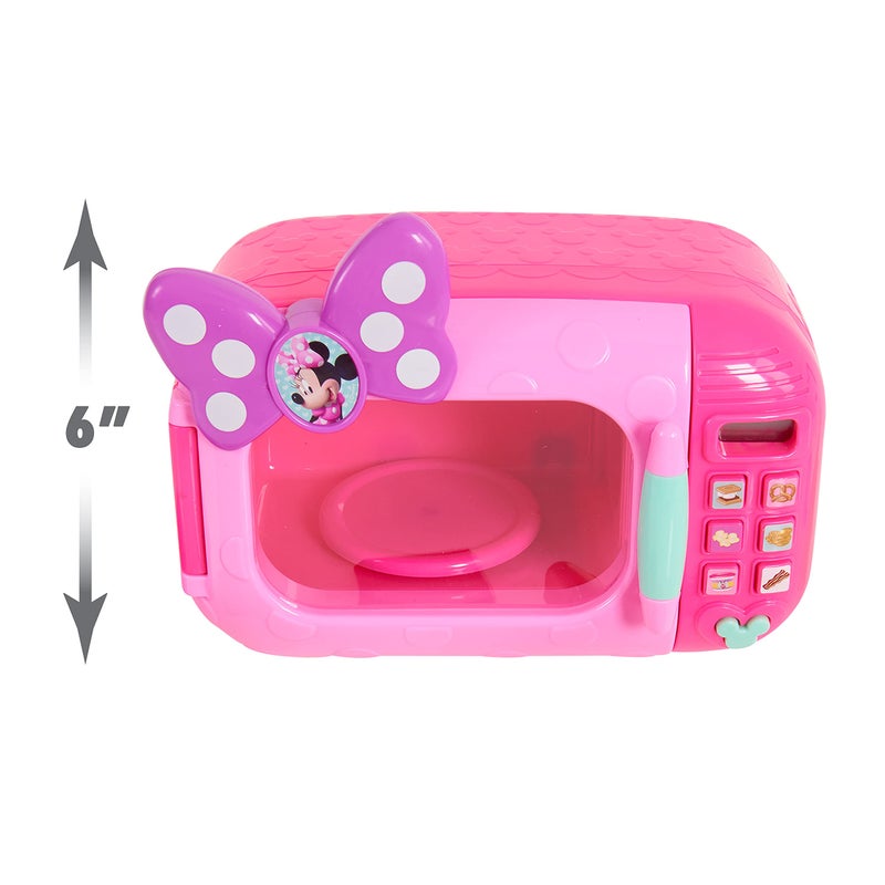 Minnie Disney Junior Minnie Mouse Marvelous Microwave Set and Accessories, 8-pieces, Pretend Play, Kids Toys for Ages 3 Up by Just Play - Image 3