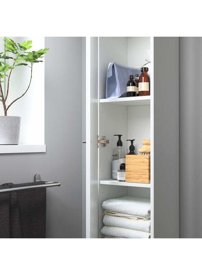 زبون خزانة مرتفعة، بيضاء، 30×190 سم - Image 2